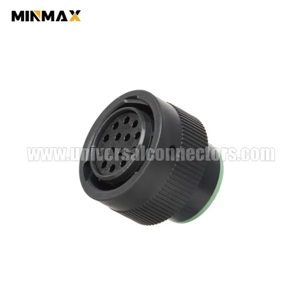 deutsch hdp20 hdp26 18 14sn wire to panel, sealable, black female 14 pins automotive connector for power distribution