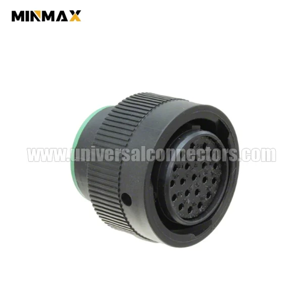 deutsch hdp20 hdp26 18 21sn female wire to panel, sealable, black 21 pins automotive connector for plc controller