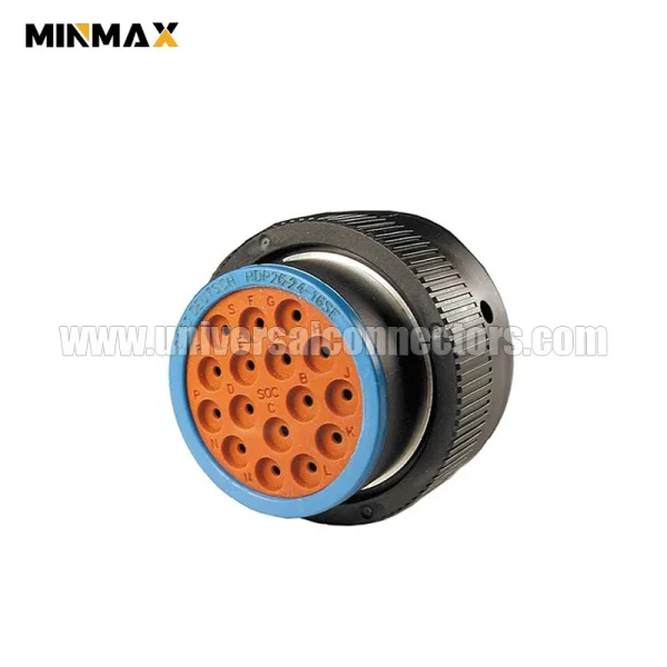 hdp26 24 16se female 16 pins socket housing