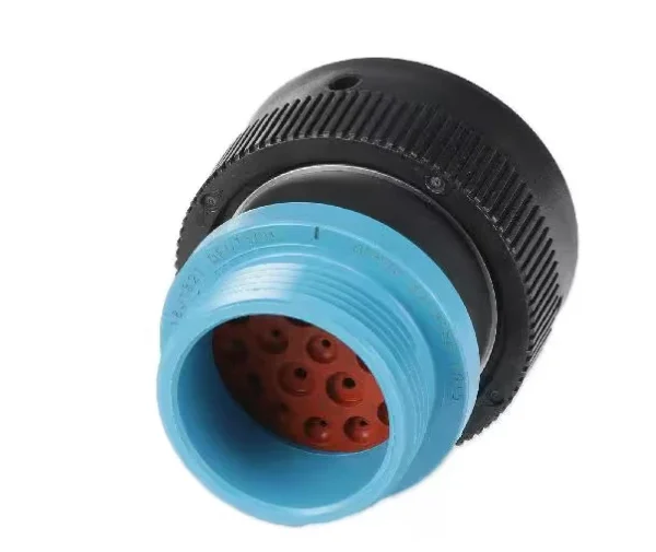 deutsch hdp20 hdp26 24 21se l015 female 21 pins automotive connector wire to panel, sealable, black for truck