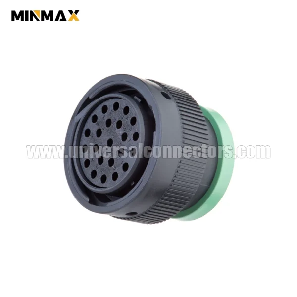 deutsch hdp20 hdp26 24 23sn l017 female wire to panel, sealable, black 23 pins auto connector for smart device