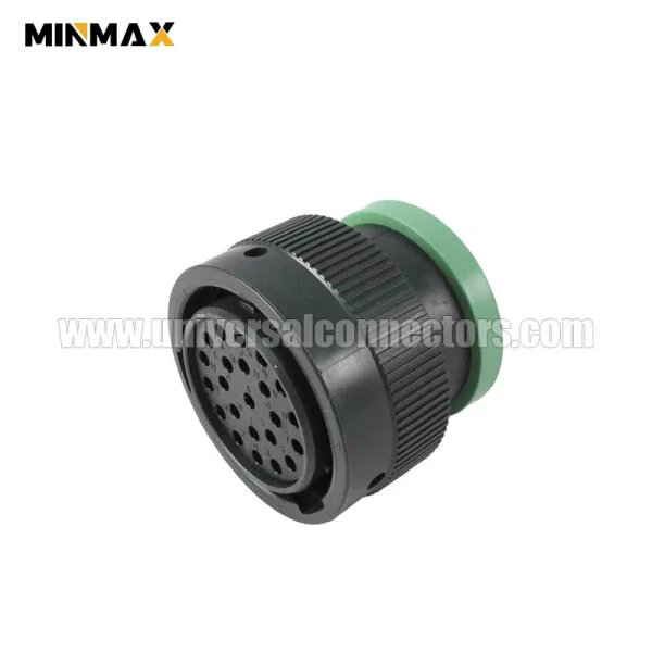 deutsch hdp20 hdp26 24 23sn l017 female wire to panel, sealable, black 23 pins auto connector for smart device