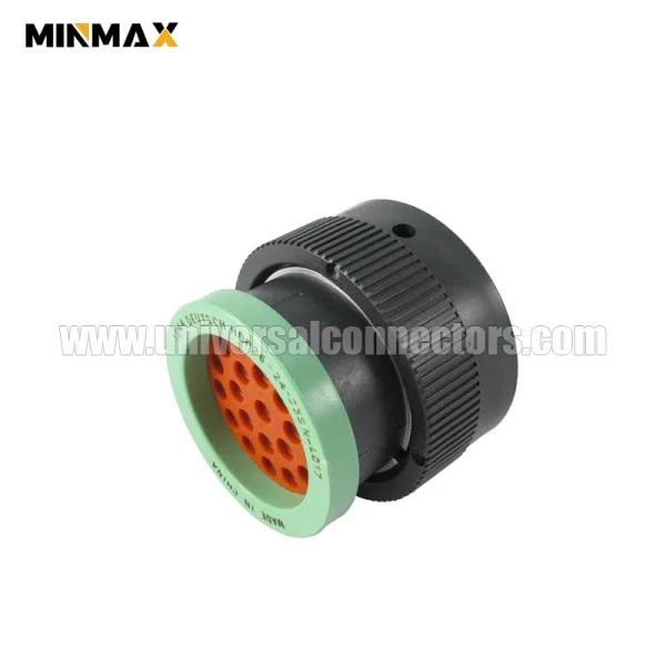 deutsch hdp20 hdp26 24 23sn l017 female wire to panel, sealable, black 23 pins auto connector for smart device