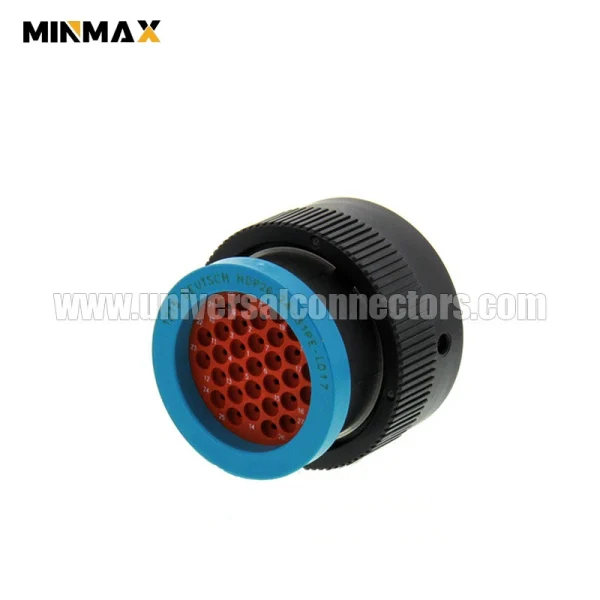 deutsch hdp20 hdp26 24 31pe l017 male wire to panel, sealable, black 31 pins blade automotive connector for solar inverter