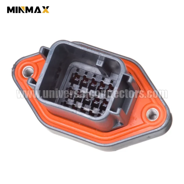dtv02 18pb male 18 pins injector connector for the egr,ecu